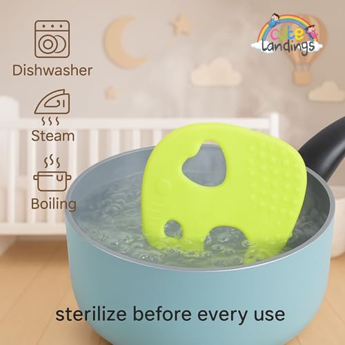 Image of Silicone Teething Toy for Newborn Baby Girls & Boys | BPA-Free, Food-Grade | Gum Relief, Chewing Aid |Teether| Easy-to-Grip Essentials (3+ Months)