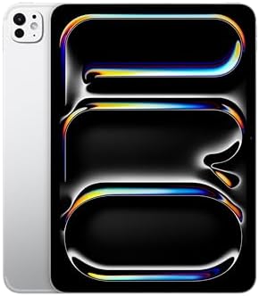 Apple 11インチiPad Pro(M4):Ultra Retina XDR ディスプレイ、 2TB、横向きの 12MP フロントカメラ/12MP バックカメラ、LiDAR スキャ ナ、Wi-Fi 6E + 5G 携帯電話通信(eSIM)、Face ID、一日中使えるバッテリー - シルバー