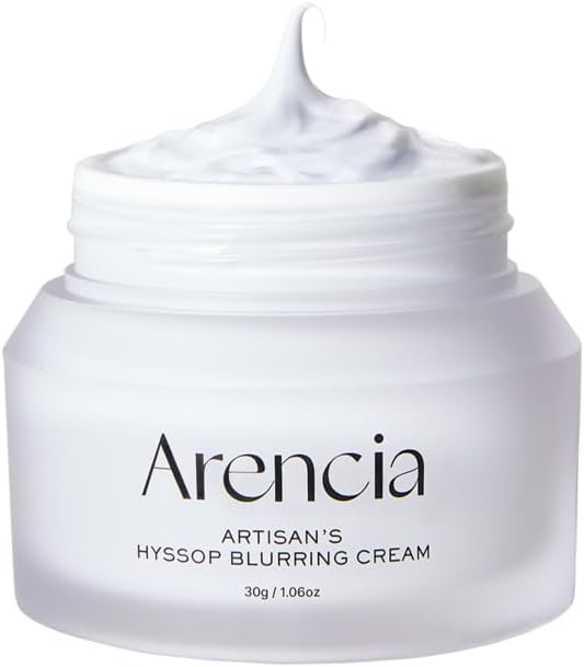 Hyssop Blurring Cream, Intense Collagen Face Moisturizer & Night Repair Cream for Anti-Aging, Nourishing Skin Barrier, Premium Korean Skincare, 1oz