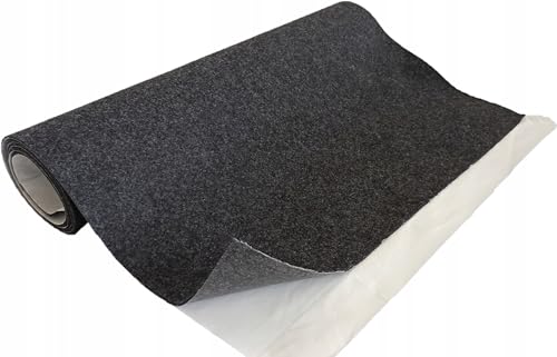 TAPHICEROS Selbstklebend Filzstoff,Graphit, 100cm x 150cm,Nadelfilz Superflex,Bespannstoff aus Filz,Meterware,Innenraumverkleidung Bezugsstoff Bastefilz für DIY Auto Box Liner