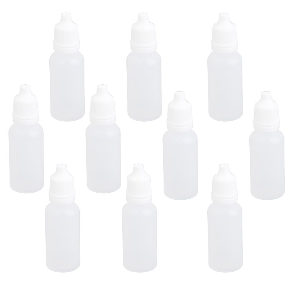 Idyah Crafts Imported 10Pcs 15ml Empty Plastic Squeezable Dropper Bottles For Eye Drops Lab Liquid-image-26