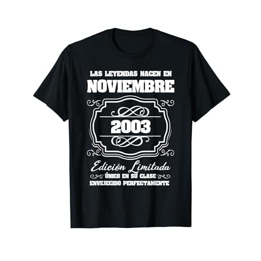 La Leyendas Nacen en Noviembre 2003 18 cumpleaños Camiseta