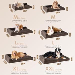 EHEYCIGA-Memory-Foam-Orthopedic-XL-Dog-Bed-Washable-Dog-Bed-with-Waterproof-Lining-Removable-Cover-Extra-Large-Dog-Bed-Sofa-with-Nonskid-Bottom-XLarge-Pet-Couch-Bed-44x32-Inches-Brown - Cucciolini Doodles   EHEYCIGA-Memory-Foam-Orthopedic-XL-Dog-Bed-Washable-Dog-Bed-with-Waterproof-Lining-Removable-Cover-Extra-Large-Dog-Bed-Sofa-with-Nonskid-Bottom-XLarge-Pet-Couch-Bed-44x32-Inches-Brown