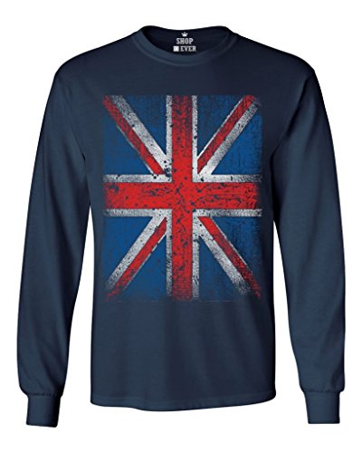 Chemise à manches longues Union Jack anti-décoloration style drapeau britannique vintage