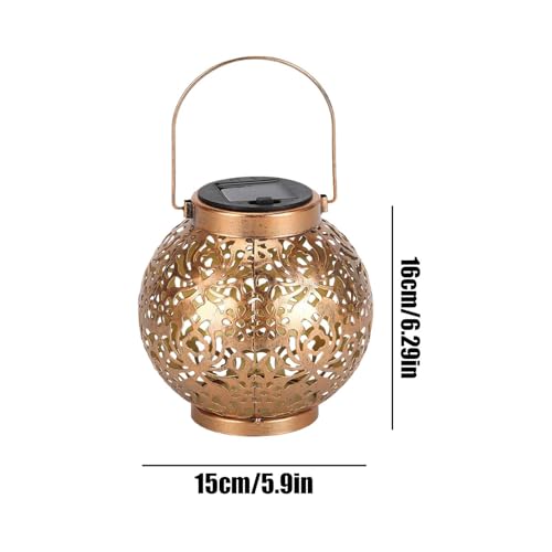 Lanterne solaire extérieure chaude pour illuminer une terrasse sans prise - 6