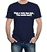 Produktbild Reality Glitch Herren with a Body Like This Who Needs Hair T-Shirt (Navy Blau, X-Large)