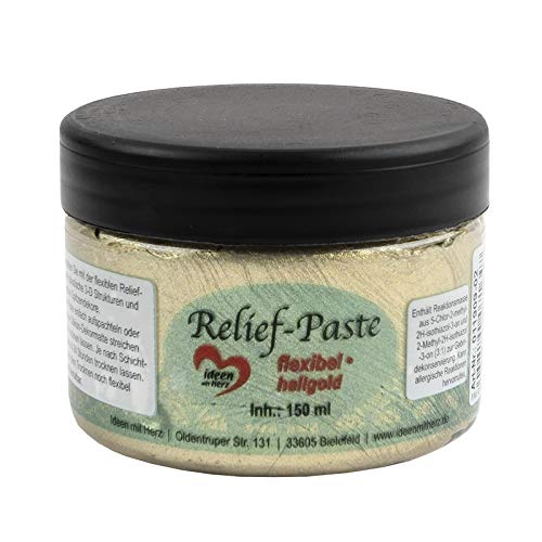 Ideen Mit Herz Pasta De Relieve, Flexible, 150 Ml Dorado Claro