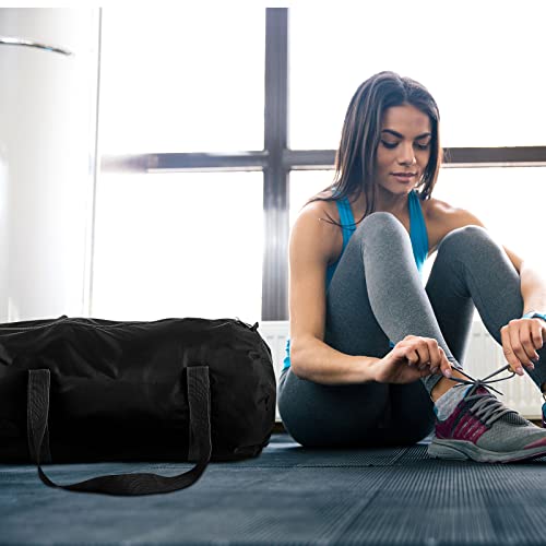 4 Pieces Duffle Bag 37L Large Foldable Gym Bag Travel Duffel Bag Waterproof Lightweight Sports Duffel Bags Weekender Bag For Men Women Workout Fitness Hiking And Camping, Black #TOP5