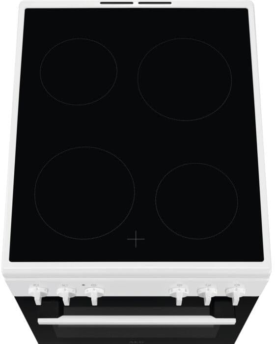 AEG Kuchenka stojąca z płytą ceramiczną / 50 cm/A/szybkie nagrzewanie/funkcja grillowania/biała / CCB50090BW