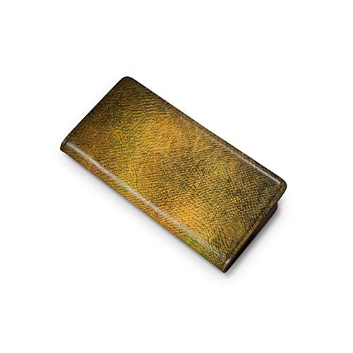Andantannerie Leather Phone case Compatible with Galaxy s10e, Handmade Leather flip Phone case (s10e 2606)