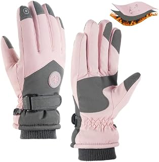 SalLady Waterproof Thermal Gloves for Womem, Touchscreen Windproof Winter Gloves for Skiing Running Cycling Hiking Outdoor Sports