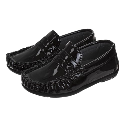 Image of Josmo Boys Moccasin Driving Loafers - Casual Dress Penny Slip On Boat Shoes (Sizes: 5-10 Toddlers / 11-13 Little Kids / 1-5 Big Kids)