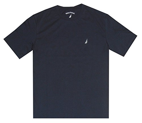 Nautica Men Short Sleeve Classic Crewneck Tee T-Shirt (XL, Navy)
