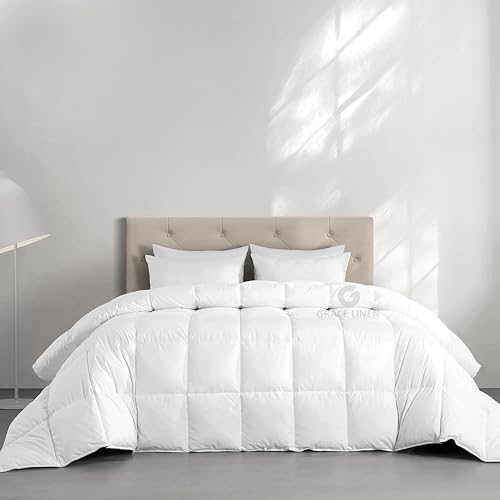Image of Restful Sleep All Weather Comforter Double Bed Size - Dohar /Rajai /Blanket /Duvet -250 GSM Quilt Soft Microfiber Fill Double Bed (90 inchX100 inch) - White Color