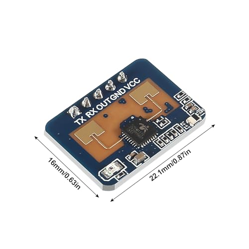 Módulo de sensor de radar LD2410C de presencia humana de 24 GHz con puerto serial 3