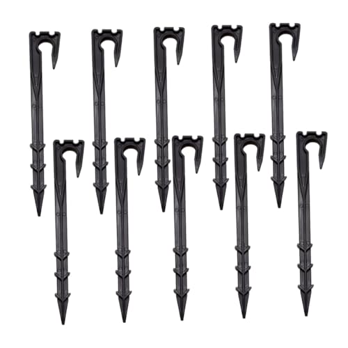 KAILIKETIY 20個 多用途耐久ドリップ灌漑用地釘 簡単設置で丈夫な園芸固定ロッド 折れにくい滴灌固定杆ガーデンペグ