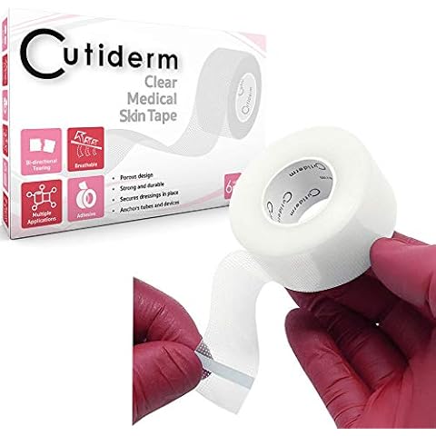 Cutiderm Clear Surgical Tape First Aid Medical Tape for Skin 2.5cm x 10m - Pack of 6 Cover