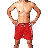 Diesel Herren BMBX-Wave 2.017 Sw Boxer Medium Badehose, Dunkelrot, X-Large