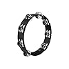 Meinl Percussion Headliner Tour Tambourine - 2-Row Tambourine - 10-inch Diameter - ABS Plastic / Steel, Black / Silver (HTT10BK) #2