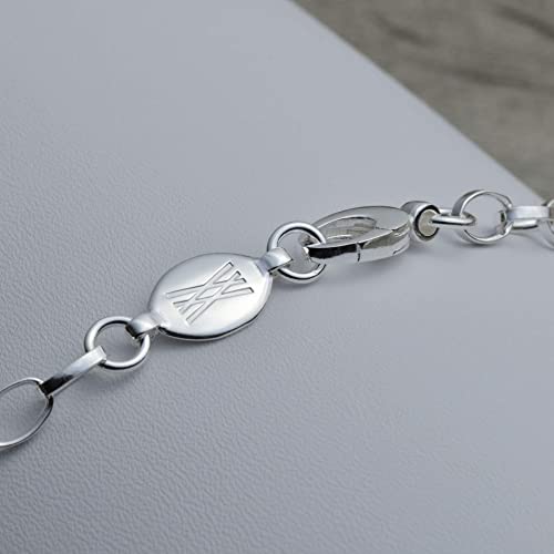 Charm Necklace with 2 Charm Holders in Sterling Silver4