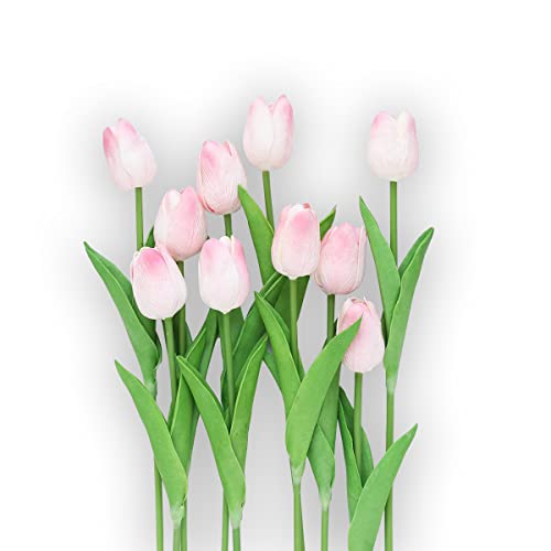 Levante Group – Tulipani Finti in Lattice – Colore Rosa – 10pz – Fiori Artificiali per Decorazioni Casa, Ufficio, Matrimonio, Nozze – Fiori Decorativi adatti a tutte le festività