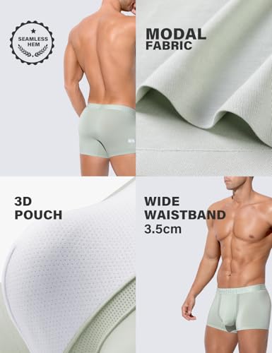 Arjen Kroos Mens Underwear Modal Boxer Briefs Moisture Wicking Breathable Trunks Underwear for Multipack2