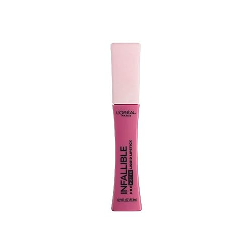 L'Oreal Paris Makeup Infallible Pro Matte Les Macarons - Lápiz labial líquido mate perfumado, altamente pigmentado, duradero, impermeable y a prueba