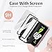 Vancle 3 Pack Case for Samsung Galaxy Fit 3 Screen Protector, Full Protective Cover with Tempered Glass Screen Protector for Samsung Galaxy Fit 3 Smartwatch (3*Black)