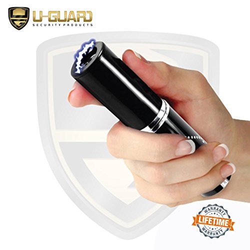 Lipstick Stun Gun Keychain Self Defense Kit For Women. Personal Protection Non Lethal Stun Gun Flashlight Combo With Police Grade Oc, Cs & Uv Dye Tear Gas. Stun Gun Color (Black) #TOP1