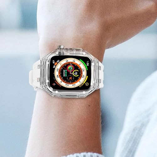 Kit modification Apple Watch Ultra 8 boîtier clear transparent et bracelet