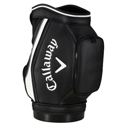 Callaway DEN Caddy 2024 mini sac de practice en finitions premium simili cuir noir blanc - 4