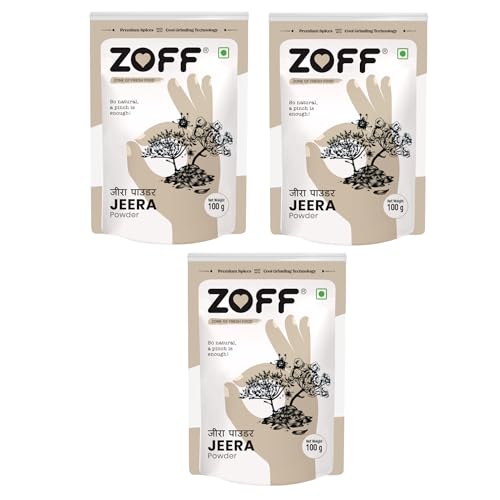 Image of Zoff Jeera Powder - Authentic Jeera Powder for Rich Flavor & Aroma - Cool Grinding Technology for Freshness - Hygienically Packed - Long Shelf Life - 300g