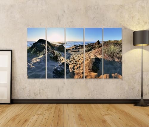 Chemin de plage de rêve impression sur toile pour salon mer