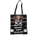 Produktbild Nopersonality Damen Fashion Animal Patern Einkaufstasche Segeltuch leicht, Textil, Bad Dog, Large