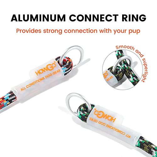 Howgo Slip Collar Climbing Rope Cinch Collar，Dog Training-For No Pull Leash Walking,Round Martingale Dog Collar For Small Medium Large Dogs (Medium, Orange) #TOP2