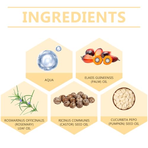 Batana Oil for Hair, 4-in-1 Liquid Batana Oil, with Rosemary, Pumpkin Seed Oil, Castor Oil, for Men and Women, Prevents Dry Hair & Hair Loss for All Hair Types (1Pcs)