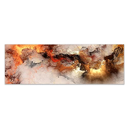 Peinture nuage abstrait pour grand mur de bureau ou salon contemporain