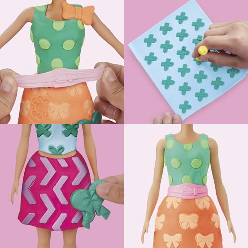 Play-Doh Barbie Perles et nœuds, recharges pour Coffret de pâte à Modeler
