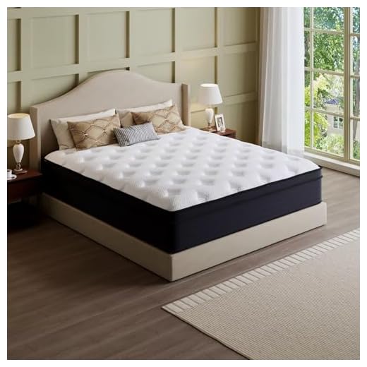 RWAEZYBLUX 14 Inch Hybrid Memory Foam Mattress in a Box, Cooling Gel for Pressure Relief & Back Pain Support, CertiPUR-US Certified, Medium Firm Bed, Breathable Comfort Sleep