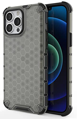 Image of Glasgow Back Case Cover Compatible with Apple iPhone 13 Pro Max (Stylish Design) -Black