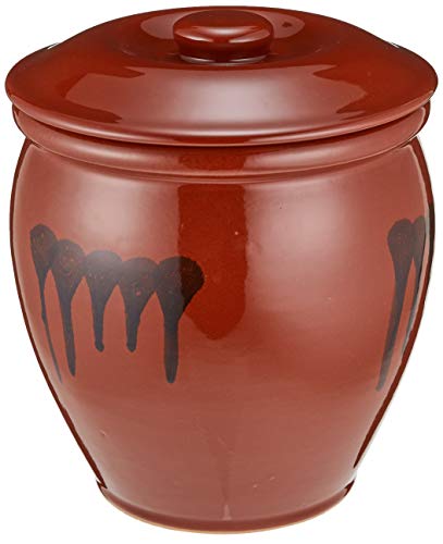 ヤマキイカイ(Yamakiikai) 漬物器 茶 5.4L 蓋付半胴瓶3号 Q3