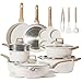 CAROTE Pots and Pans Set, Nonstick Cookware Sets, 21pcs Induction Cookware Kitchen Set Non Stick Cooking Set w/Frying Pans &amp; Saucepans (PFOS, PFOA Free)