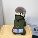 Izefia Hundemantel Haustierbekleidung Overall Winddicht Kaltes Wetter Mäntel 4 Beine Jacke Viel Glück Warm Winter Dicke Kleidung Wasserdicht Schneedicht Baumwollmantel für Kleinen Hund Mittlere Katze
