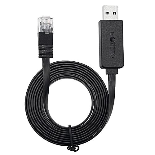 USB to RJ45 USB A to Console Debug Cable 4.9FT High Performance Console Cable with FTDI Chipset for Asynchronous Transmission UT-883R