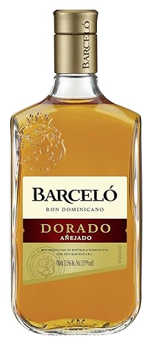 Ron Barceló Dorado Añejado Ron Dominicano Rum (1 x 0,7l) 37,5% vol. - Milder, sehr ausgewogener brauner Rum, behutsam gereift in Fässern aus amerikanischer Eiche - Für Cocktails, Longdrinks, Shots