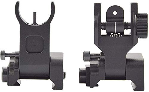 Flip Sight, Compatible con Picatinny y Weaver Rails, Vista Plegable