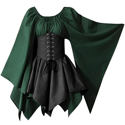 Ficlwigkis Mittelalter Kleid Damen Renaissance Kleid,Mittelalter...