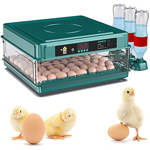 Gruytoie Brooder Huhn Vollautomatischer Bauernhof Inkubator Eier Vogel Wachtel Inkubator Brüterei 6-128 Eier Inkubator Geflügel Brüter Cover