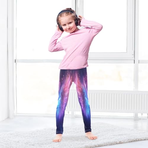 Bolaz Toddler Girls Leggings Printed Yoga Pants Leggings Pink Blue Purples Wings for Kids4