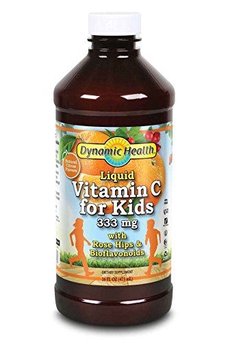 Dynamic Health Labs. 333 mg Liquid Vitamin C Herbal Supplements for Kids, 16